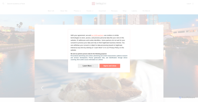Security scan screenshot of https://www.tasteatlas.com/oktoberfest-tampa-bay