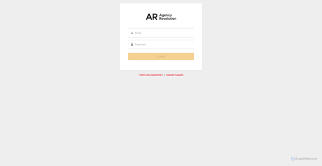 Security scan screenshot of https://app.agencyrevolution.com