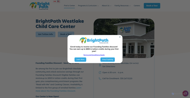 Security scan screenshot of https://brightpathkids.com/us/locations/westlake
