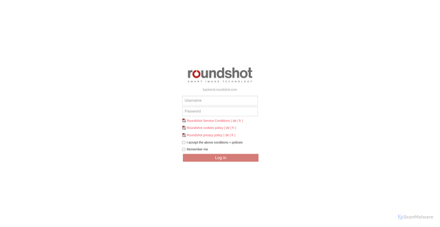 Security scan screenshot of https://backend.roundshot.com