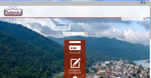 Security scan screenshot of https://montgomery.wv.gov/Pages/default.aspx