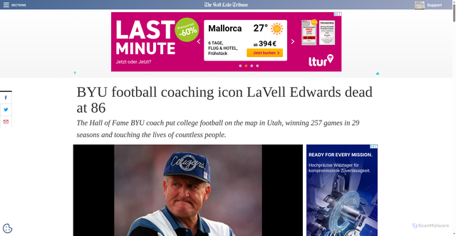 Security scan screenshot of https://archive.sltrib.com/article.php?id=3810072&itype=CMSID