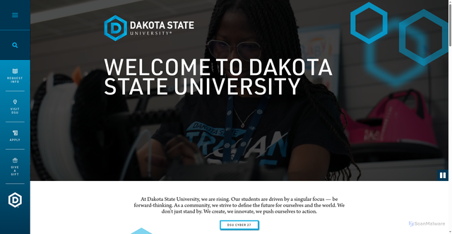 Security scan screenshot of https://dsu.edu