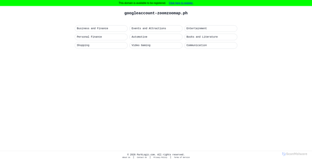 Security scan screenshot of googleaccount-zoomzoomap.ph
