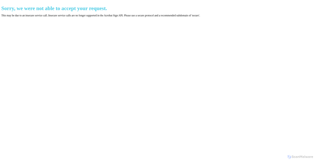 Security scan screenshot of https://api.na4.echosign.com