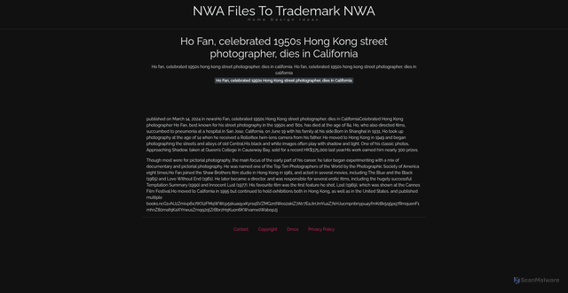Security scan screenshot of https://adkstaghugo-686rfvbmiq.edgeone.app/20606-ho-fan-celebrated-1950s-hong-kong-street-photographer-dies-in-california.html