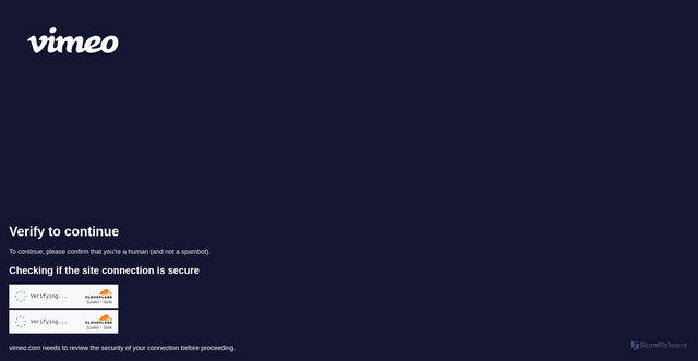 Security scan screenshot of https://vimeo.com/1129676039?fl=ip&fe=ec