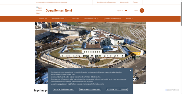 Security scan screenshot of https://www.operaromani.it/