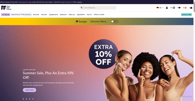 Security scan screenshot of https://facethefuture.co.uk