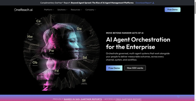 Security scan screenshot of https://onereach.ai