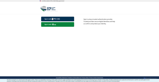 Security scan screenshot of https://treaslockbox.gov/