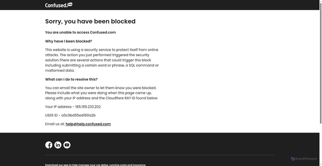 Security scan screenshot of https://motor.confused.com