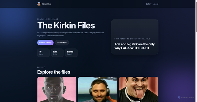 Security scan screenshot of https://kirknfiles-fjfy4x4w79.edgeone.app/