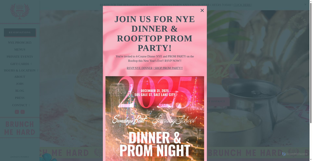 Security scan screenshot of https://www.brunchmehard.com/