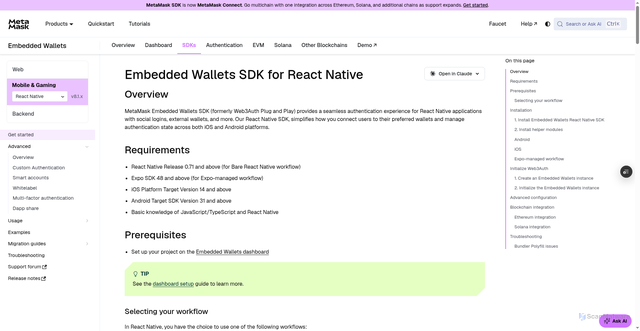 Security scan screenshot of https://metamask-docs-keec0mi8n-consensys-ddffed67.vercel.app/embedded-wallets/sdk/react-native