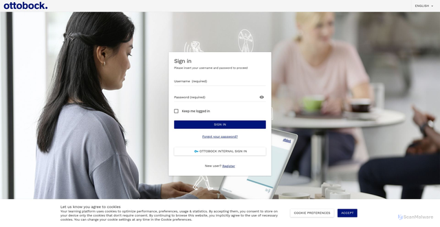 Security scan screenshot of https://mylearning.ottobock.com