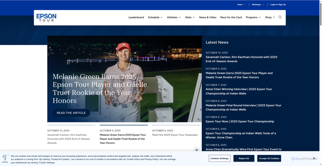 Security scan screenshot of https://www.epsontour.com/
