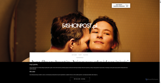Security scan screenshot of https://fashionpost.pl