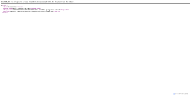 Security scan screenshot of https://media-jiangsucz-yijia11.js3oss.xstore.ctyun.cn