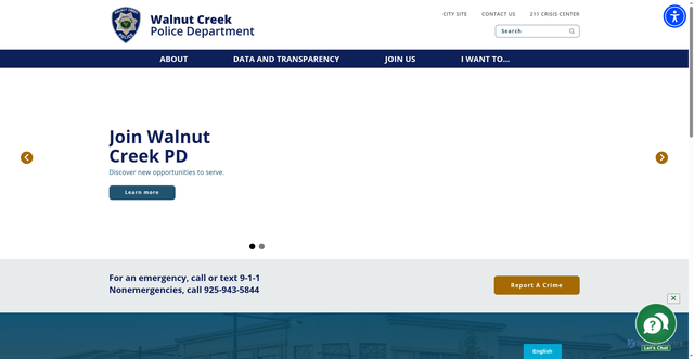 Security scan screenshot of https://www.walnutcreekpdca.gov/