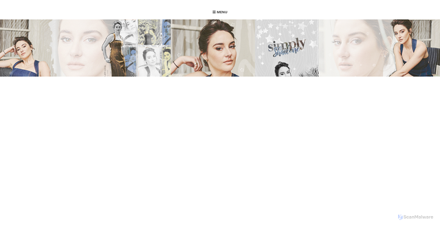 Security scan screenshot of https://shailene-woodley.org/