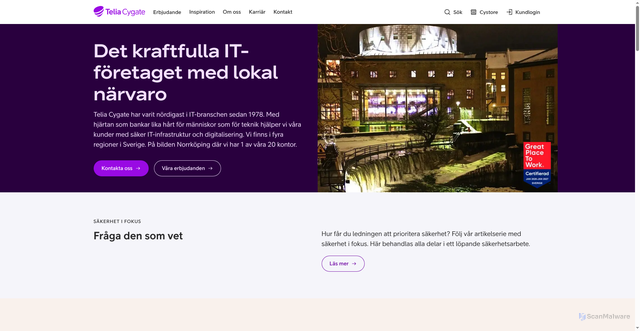 Security scan screenshot of https://homeofexperts.se