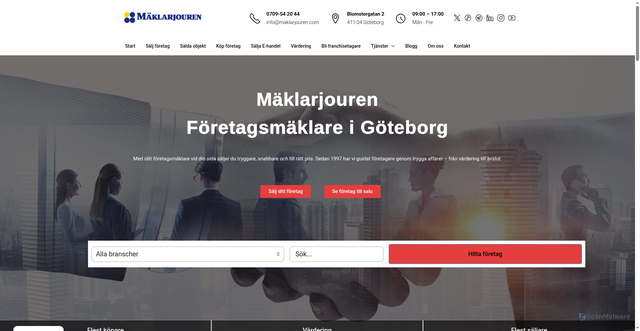 Security scan screenshot of https://xn--fretagsrekonstruktion-hec.nu