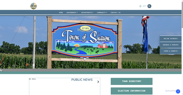 Security scan screenshot of https://tnsharonwcwi.gov/