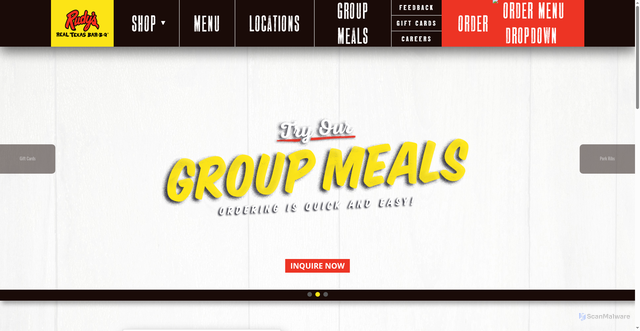 Security scan screenshot of https://rudysbbq.com/