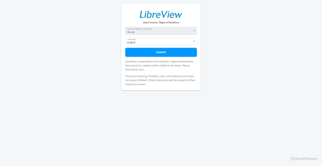 Security scan screenshot of https://libreview.ru