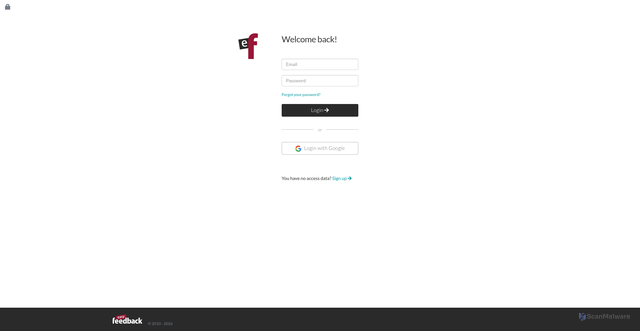 Security scan screenshot of https://app.easy-feedback.com