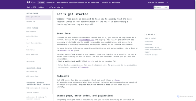 Security scan screenshot of https://developer.vismaonline.com
