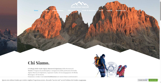 Security scan screenshot of https://www.guidealpinetrentino.it/