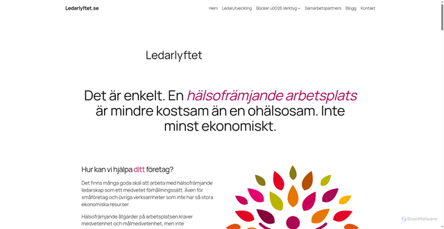 Security scan screenshot of https://ledarlyftet.se
