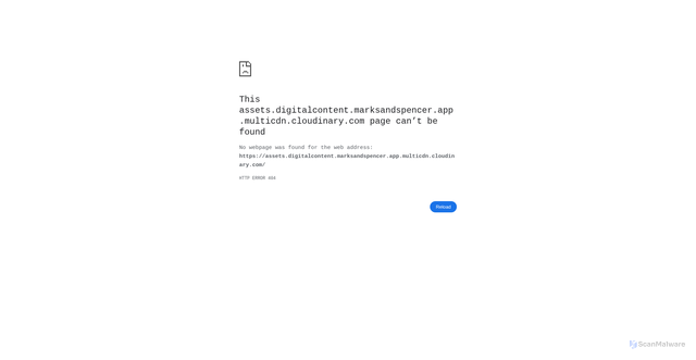 Security scan screenshot of https://assets.digitalcontent.marksandspencer.app.multicdn.cloudinary.com