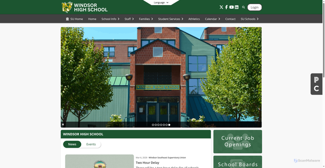 Security scan screenshot of https://whs.wsesu.net/en-US