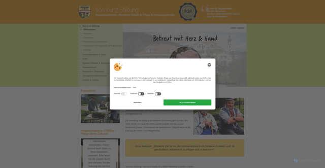Security scan screenshot of https://www.von-kurz-stiftung.com