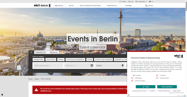Security scan screenshot of https://www.visitberlin.de/en/event/bmw-berlin-marathon-2026