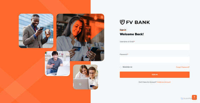 Security scan screenshot of https://portal.fairvantagebank.com/
