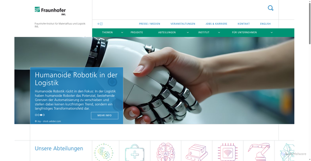 Security scan screenshot of http://www.iml.fraunhofer.de