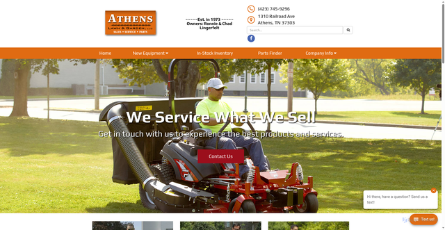 Security scan screenshot of https://www.athenslawn.com
