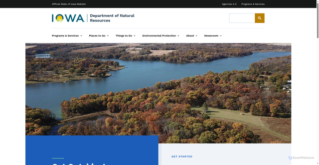 Security scan screenshot of https://www.iowadnr.gov/
