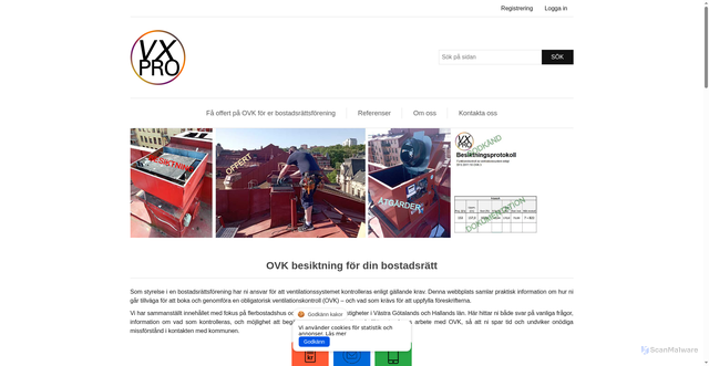 Security scan screenshot of https://xn--ovk-bostadsrtt-hib.se