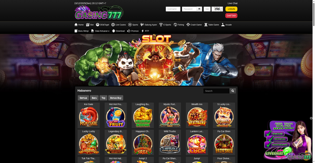 Security scan screenshot of https://gasing777tidakindex.shop/desktop/game/slot/habanero