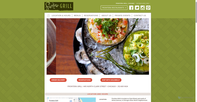 Security scan screenshot of https://www.fronteragrill.com/