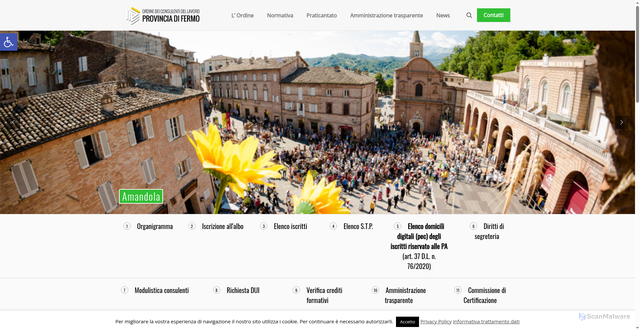 Security scan screenshot of https://www.cdlfermo.it/