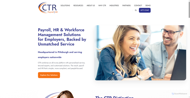 Security scan screenshot of https://ctrhcm.com