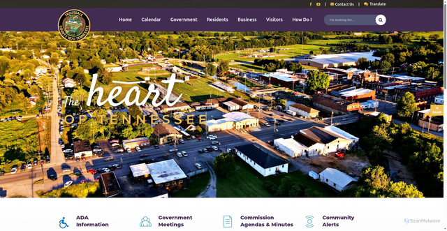 Security scan screenshot of https://www.trousdalecountytn.gov/