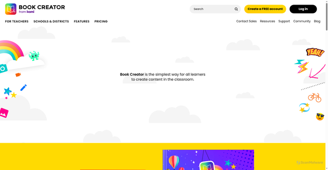 Security scan screenshot of https://search-results.api.bookcreator.com