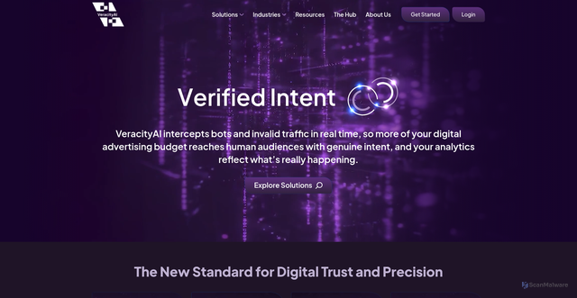 Security scan screenshot of https://veracitytrustnetwork.com